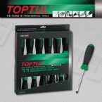 SCREW DRIVER PHILLIPS & FLAT SET 11PCS TOPTUL PRICE IN PAKISTAN