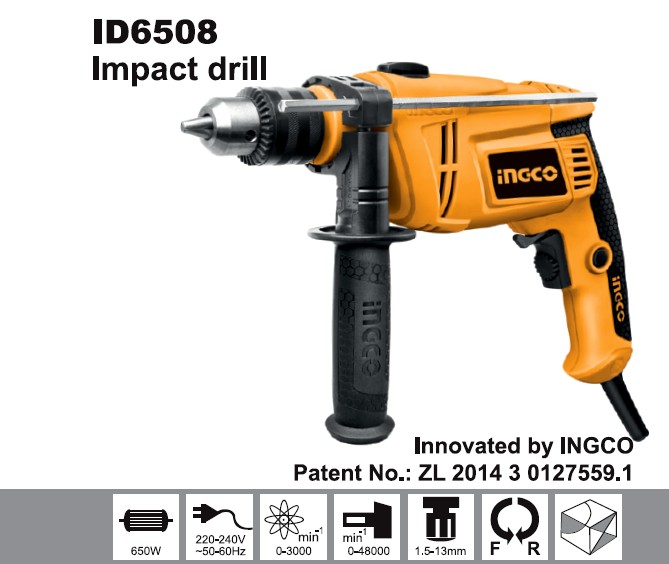 Ingco 650w impact discount drill